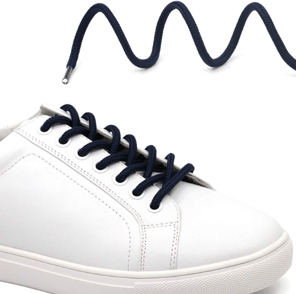 GRAH SANGRAH® (2 Pair) Shoelaces for Thick Round Climbing, Hiking, Boot, Running , Sport Shoes Laces  - 120 cm, Navy Blue